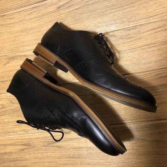 Johnston & Murphy Black Oxford leather Uptown shoes, size 11 main image 8